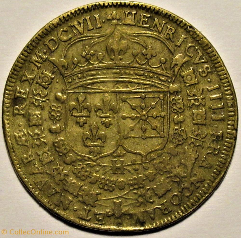 Henri IV, 1607 Jeton par Hans Krauwinckel monnaies paranumismatique jetons poids henri iv 1607 jeton par hans krauwinckel