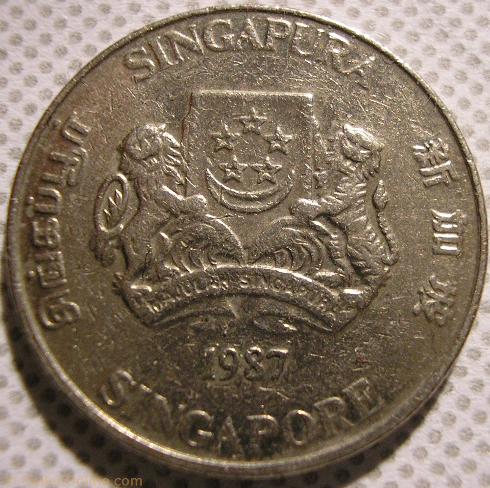 Singapore - 20 Cents 1987 monnaies monde singapour singapore 20 cents 1987