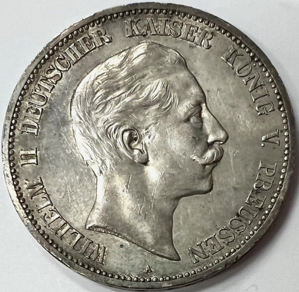 Wilhelm II - 5 Mark 1898 Berlin monnaies monde allemagne wilhelm ii 5 mark 1898 berlin