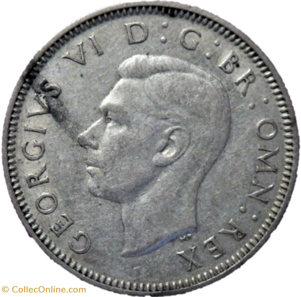 monnaies monde royaume uni george vi one shilling 1942 england