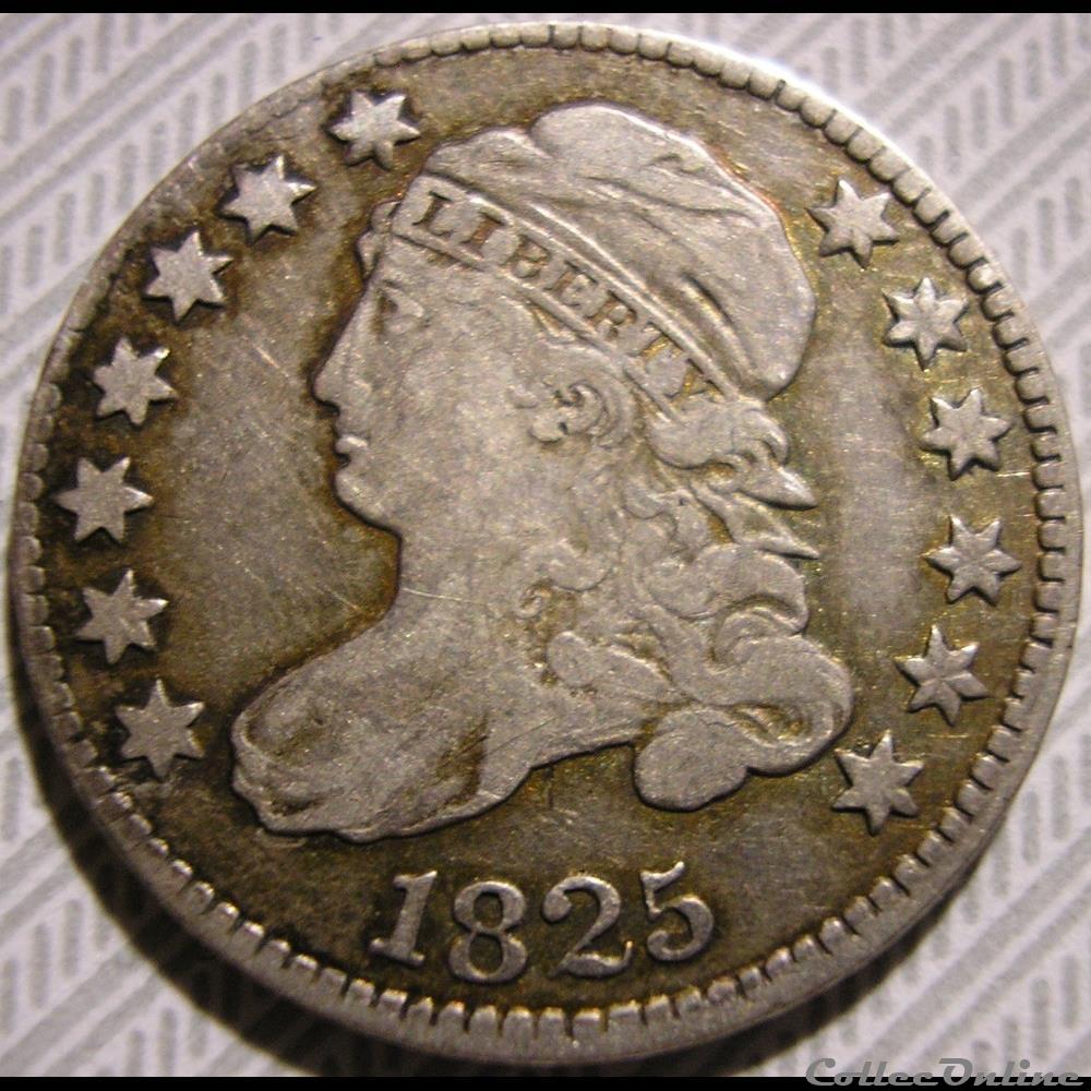 1825 Dime - 10 Cents monnaie monde etat uni 1825 dime 10 cents