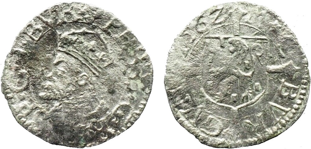 Felipe II - 1/2 Carolus 1562 Dôle, Franche-Comte monnaies europe medievale france feodales felipe ii 1 2 carolus 1562 dole franche comte