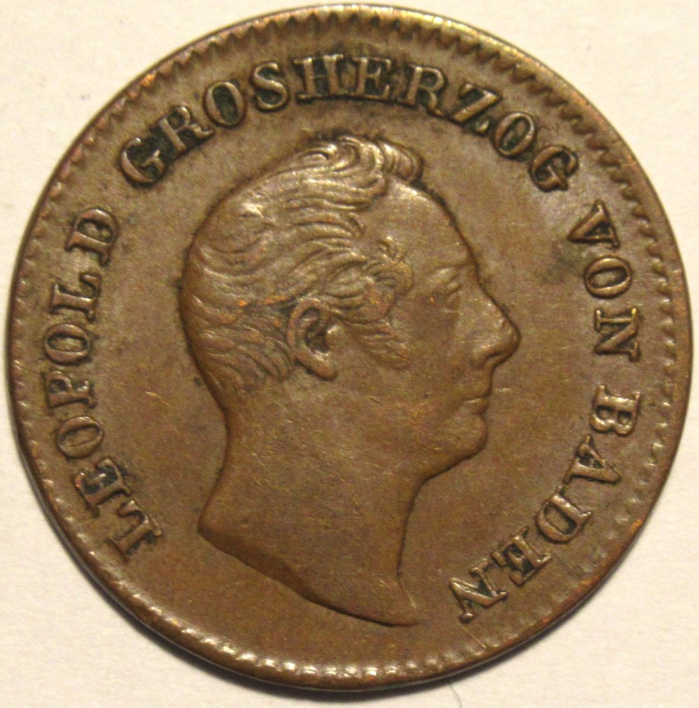 Leopold I - 1/2 Kreuzer 1852 - Grand-Duchy of Baden monnaies europe medievale saint empire romain germanique leopold i 1 2 kreuzer 1852 grand duchy of baden