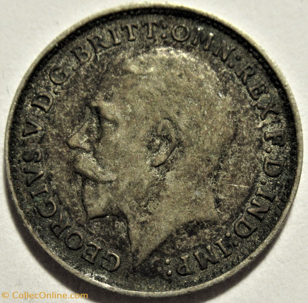 George V - 3 Pence 1921 - United Kingdom 2 monnaies monde royaume george v 3 pence 1921 united kingdom