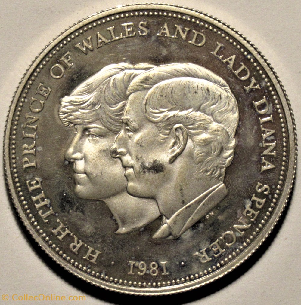 Elizabeth II - 25 New Pence Proof, 1981 Royal Wedding - UK - Münzen