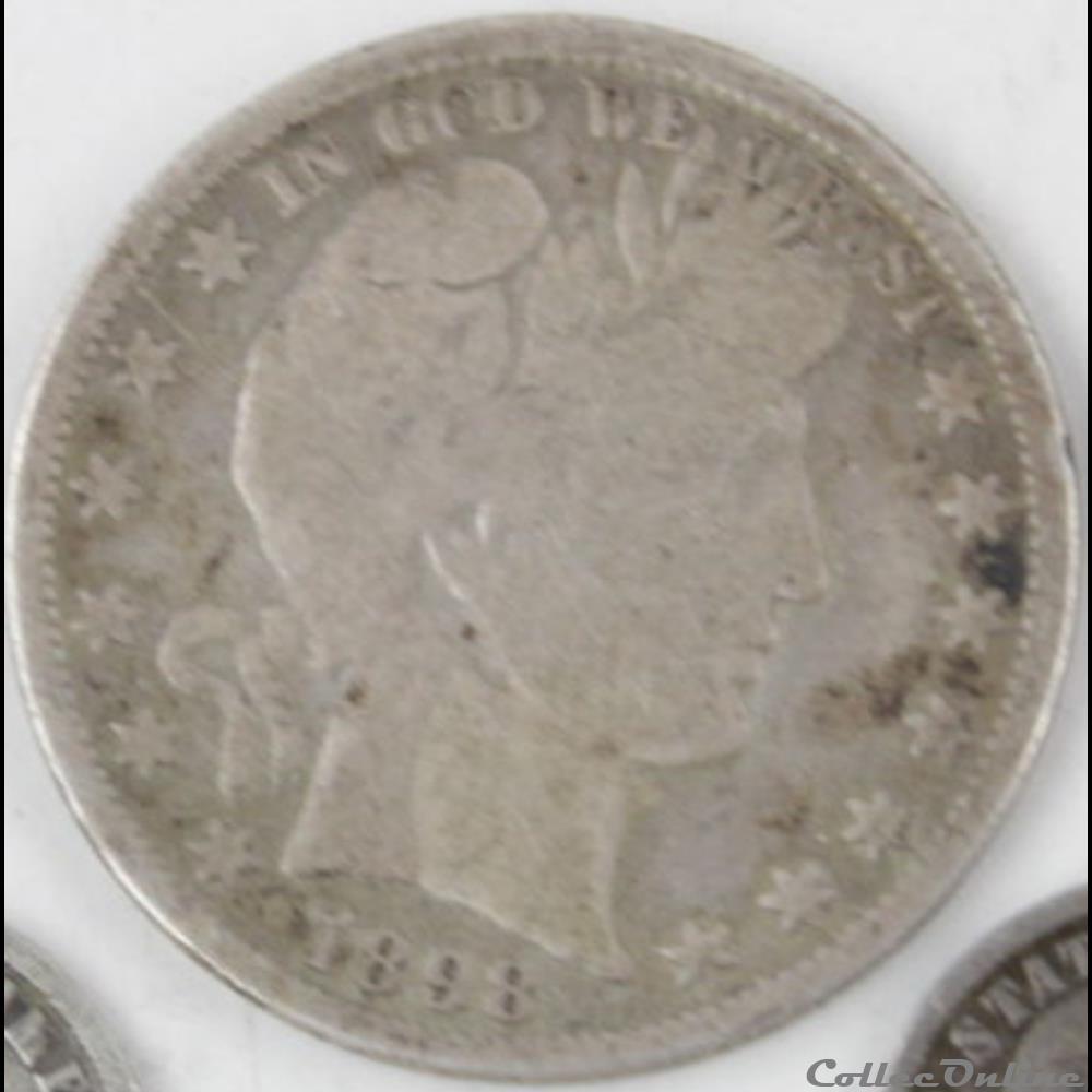 1898 Half Dollar monnaies monde etats unis 1898 half dollar