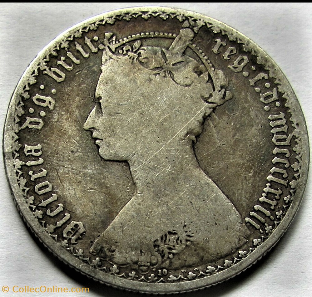 Victoria - One Florin 1873 - Kingdom of Great Britain 2 monnaies monde royaume uni victoria one florin 1873 kingdom of great britain