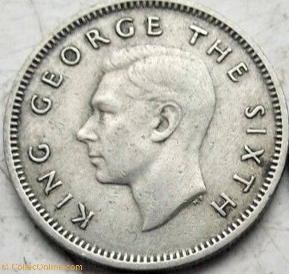 George VI - 6 Pence 1951 - New Zealand monnaie monde nouvelle zelande george vi 6 pence 1951 new zealand
