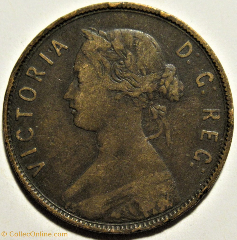 Victoria - One Cent 1872 Newfoundland monnaies monde canada victoria one cent 1872 newfoundland
