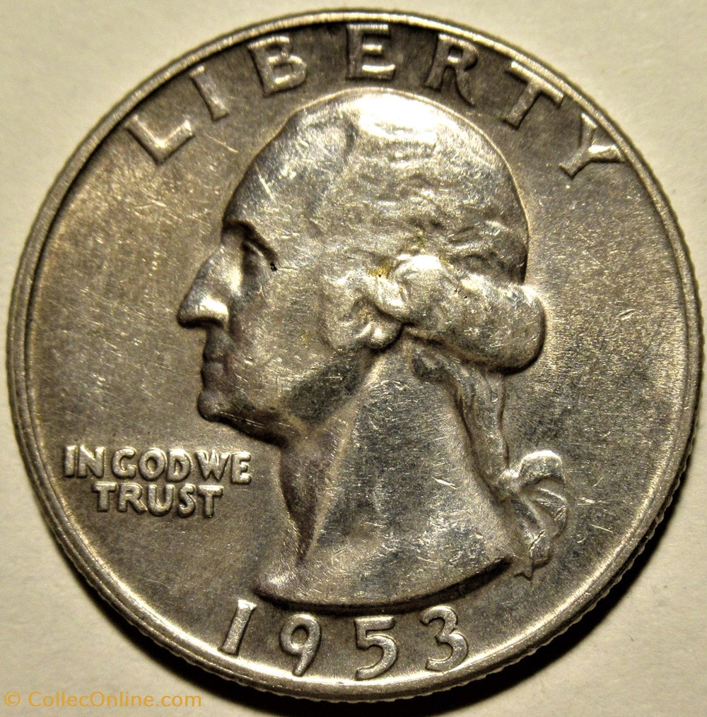 monnaies monde etats unis 1953 quarter dollar