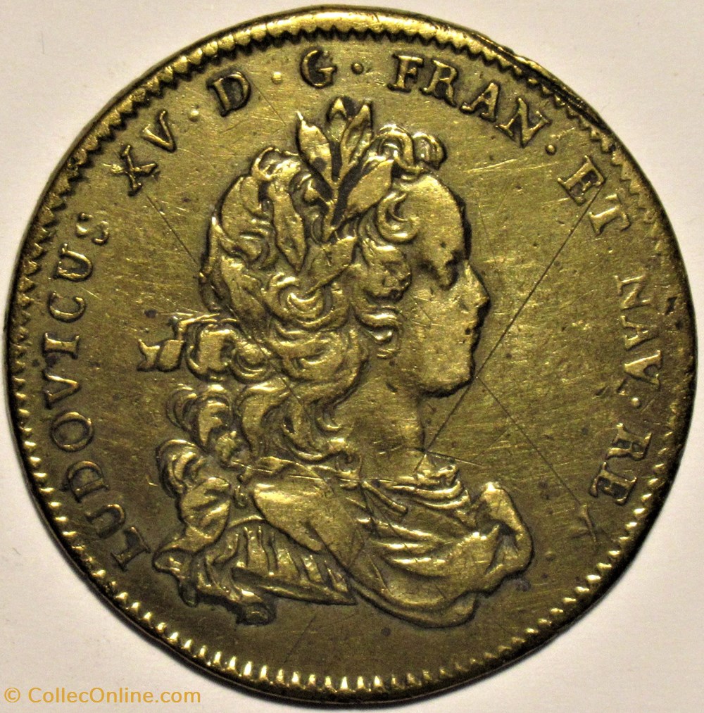Louis XV - c.1719, Jeton des États d'Artois monnaies paranumismatique jetons poids louis xv c 1719 jeton des etats artois