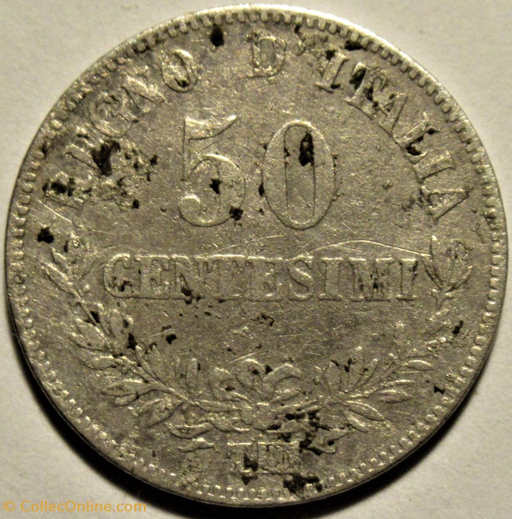 1863 Royaume d'Italie, 50 Centesimi, Torino - Vittorio Emanuele II 3 monnaies monde 1863 royaume italie 50 centesimi torino vittorio emanuele ii