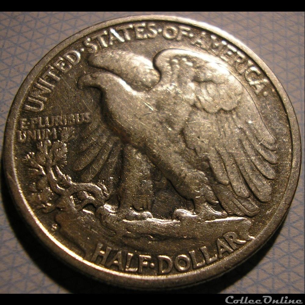 monnaie monde etat uni 1943 san francisco half
