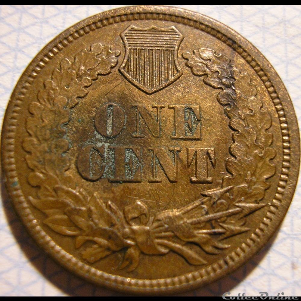 1864 L One Cent - Repunched Date monnaies monde etats unis 1864 l one cent repunched date