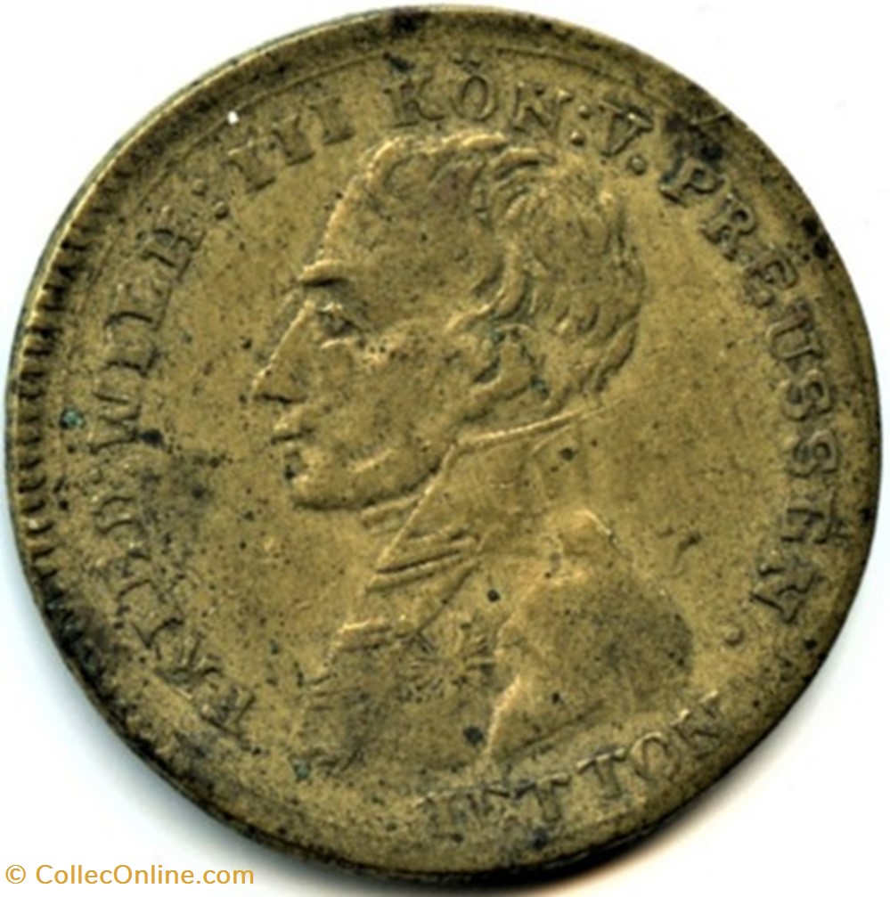 monnaies paranumismatique jetons poids c 1806 friedrich wilhelm iii v prussia rechenpfennig jetton