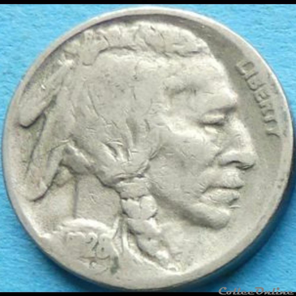 1928 San Francisco 5 Cents - Error (ex.2) 2 monnaie monde etat uni 1928 san francisco 5 cents error ex 2