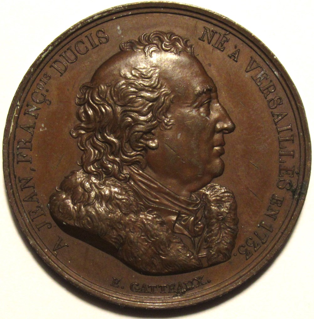 medailles france restauration jean francois ducis 1816 medaille