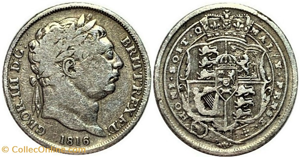 George III - 6 Pence 1816 - United Kingdom of Great Britain monnaies monde royaume george iii 6 pence 1816 united kingdom of great britain