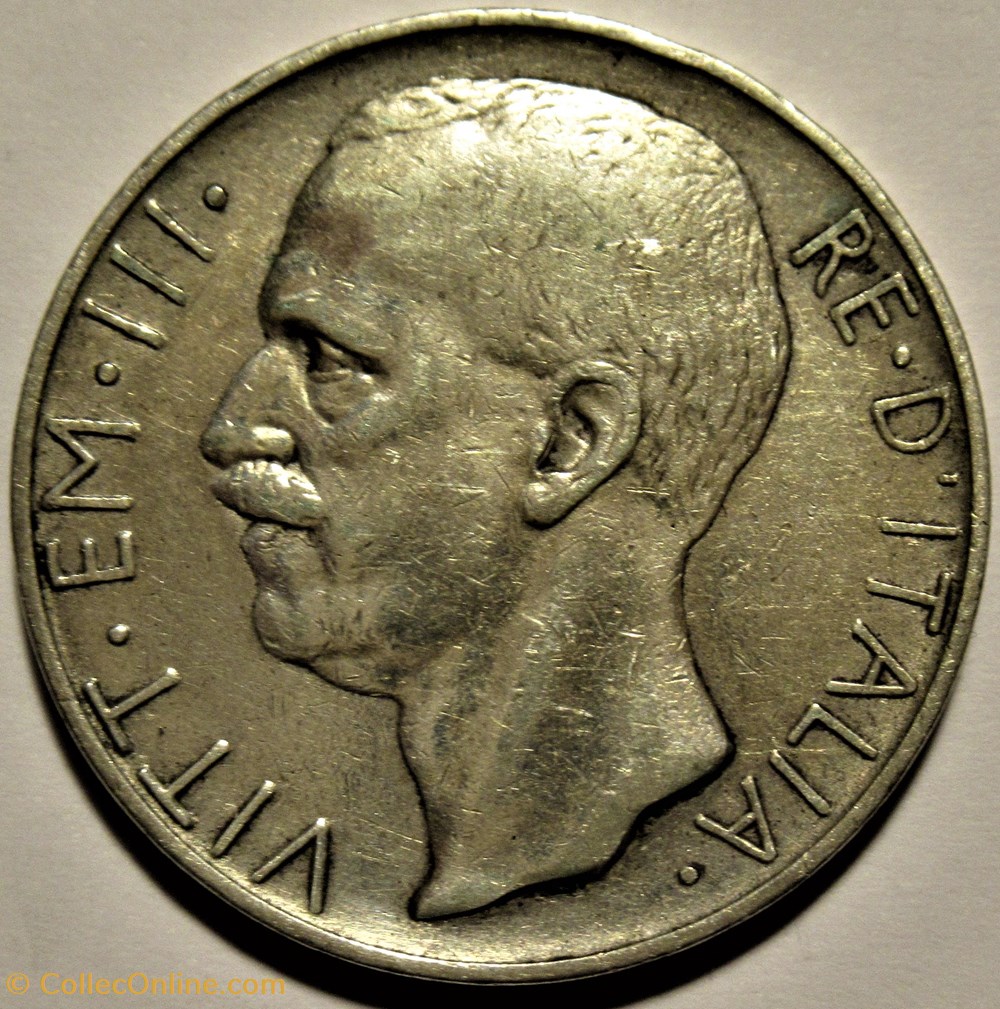 1929 Royaume d'Italie, 10 Lire, Roma - Vittorio Emanuele III 2 monnaies monde 1929 royaume italie 10 lire roma vittorio emanuele iii