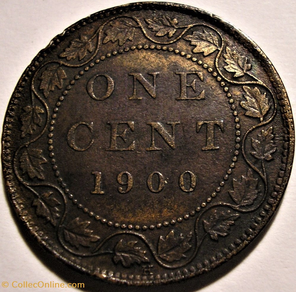Victoria - One Cent 1900 monnaie monde canadum victoria one cent 1900