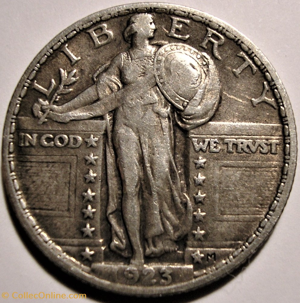 1923 Quarter Dollar monnaie monde etat uni 1923 quarter dollar