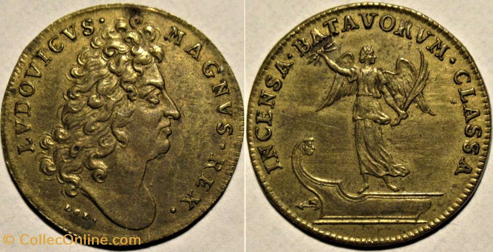 Louis XIV - 1673, Siège de Maastricht, Jeton par L.G. Laufer monnaies paranumismatique jetons poids louis xiv 1673 siege de maastricht jeton par l g laufer