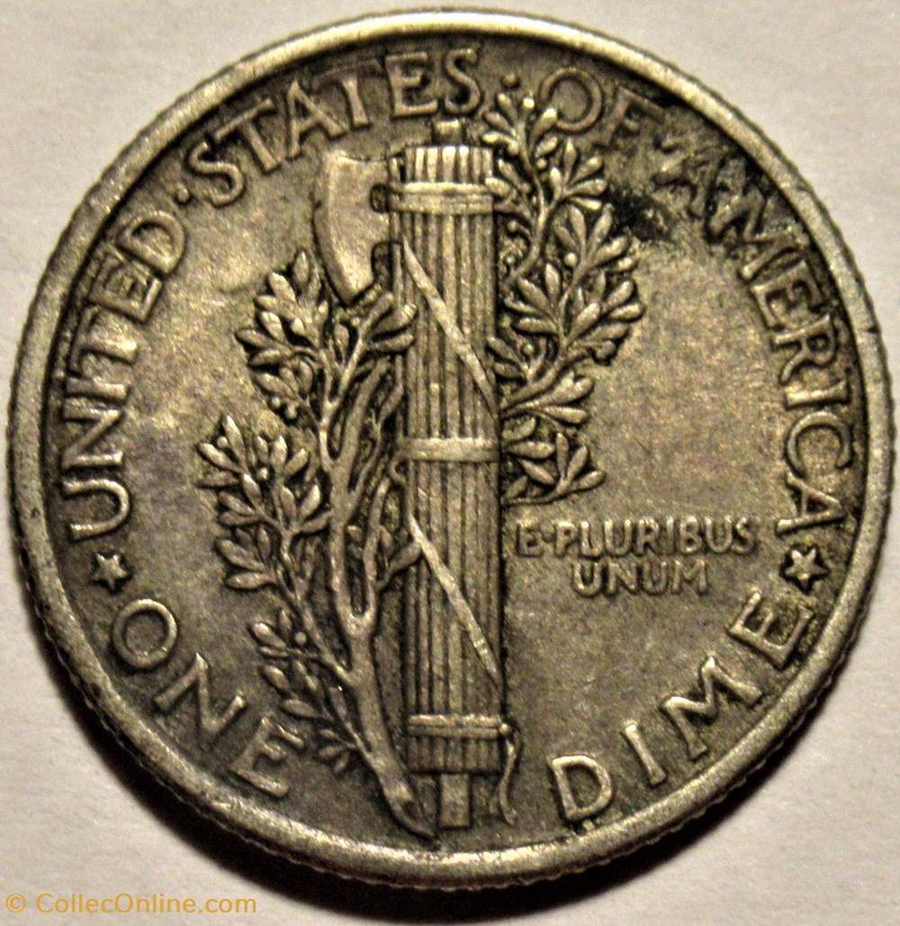 1917 Dime - Double Die monnaies monde etats unis 1917 dime double die