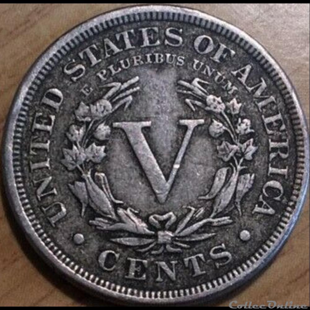 1892 5 Cents monnaie monde etat uni 1892 5 cents