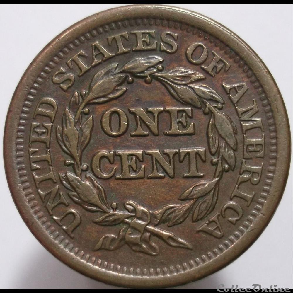 1851 One Cent monnaie monde etat uni 1851 one cent