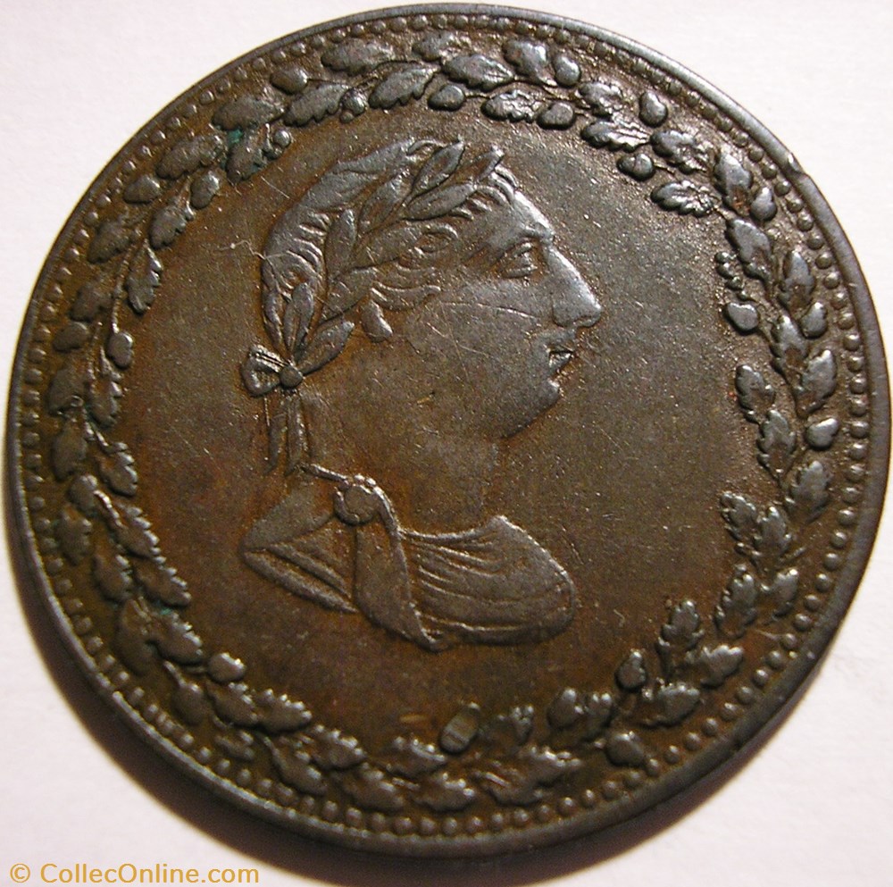 George III - HalfPenny Token 1812 - Tiffin's commerce. monnaies monde canada george iii halfpenny token 1812 tiffin s commerce