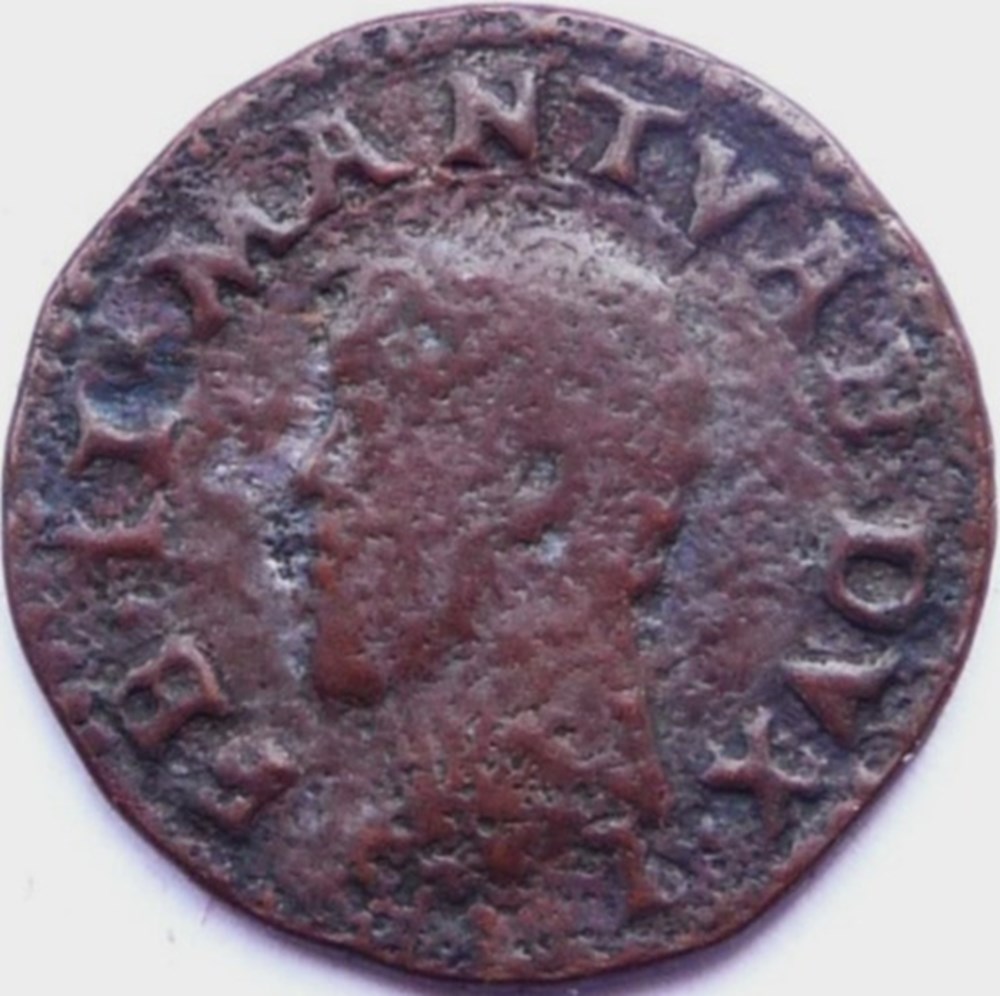 1530-36, Quattrino Olympus - Federico II Gonzaga monnaies europe medievale duche mantoue 1530 36 quattrino olympus federico ii gonzaga