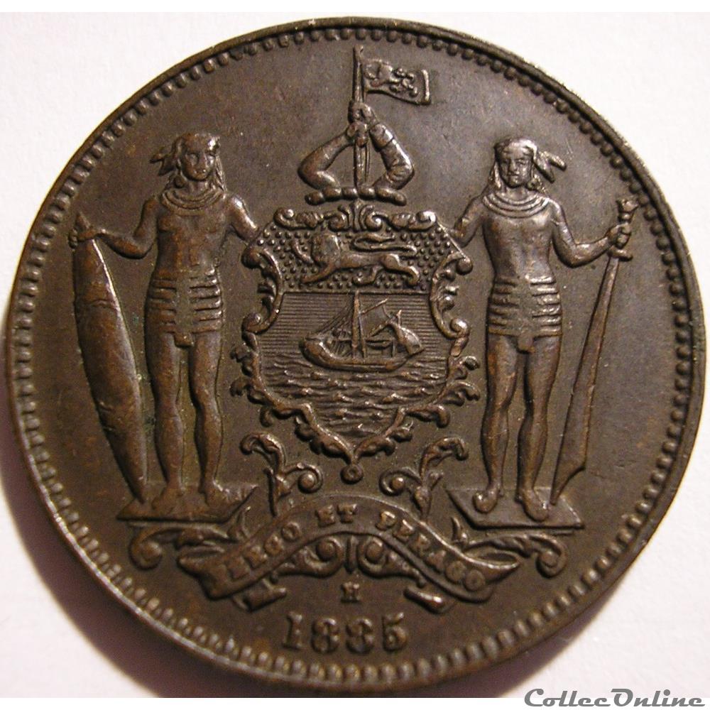 monnaie monde indonesie british north borneo co one cent 1885 h borneo
