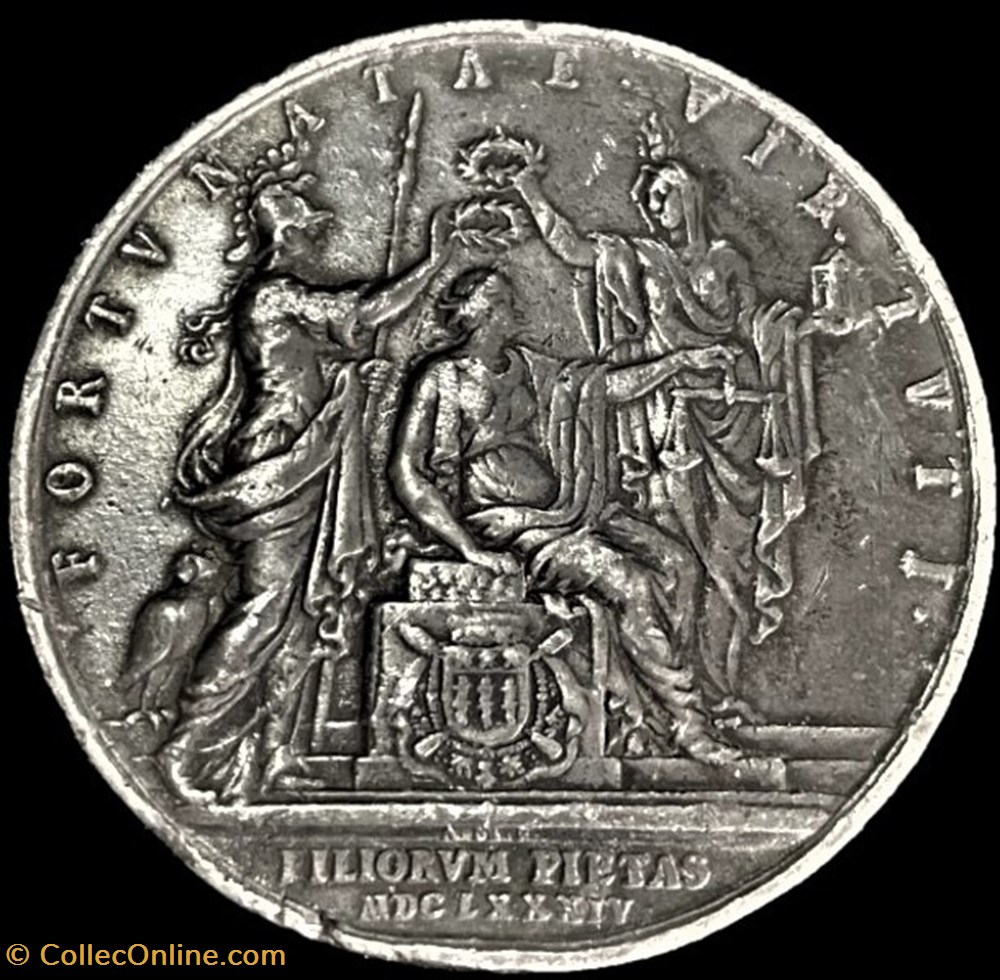 medailles france royaux de noblesse michel le tellier chancelier medaille 1684 par anton meybusch
