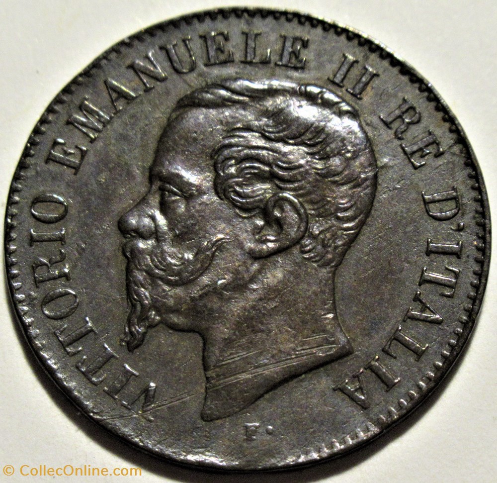 1867 Royaume d'Italie, 2 Centesimi, Milano - Vittorio Emanuele II (ex.2) 2 monnaies monde 1867 royaume italie 2 centesimi milano vittorio emanuele ii ex 2