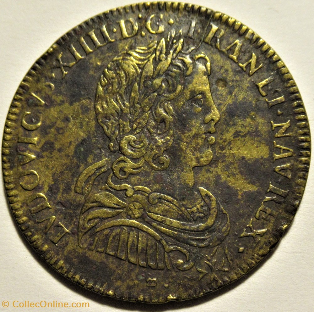 Louis XIV - c.1646, Jeton du Conseil du roi monnaies paranumismatique jetons poids louis xiv c 1646 jeton du conseil du roi