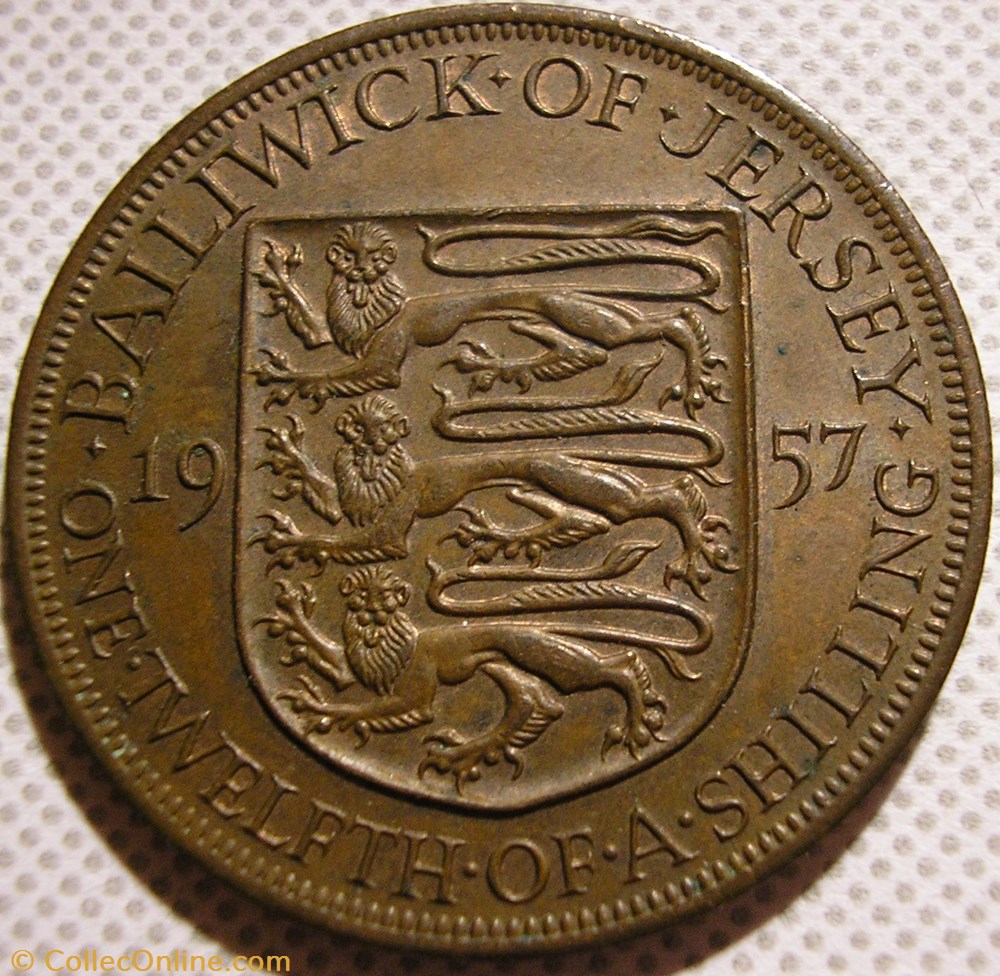States of Jersey - 1/12 Shilling 1957 - Elizabeth II monnaie monde states of jersey 1 12 shilling 1957 elizabeth ii