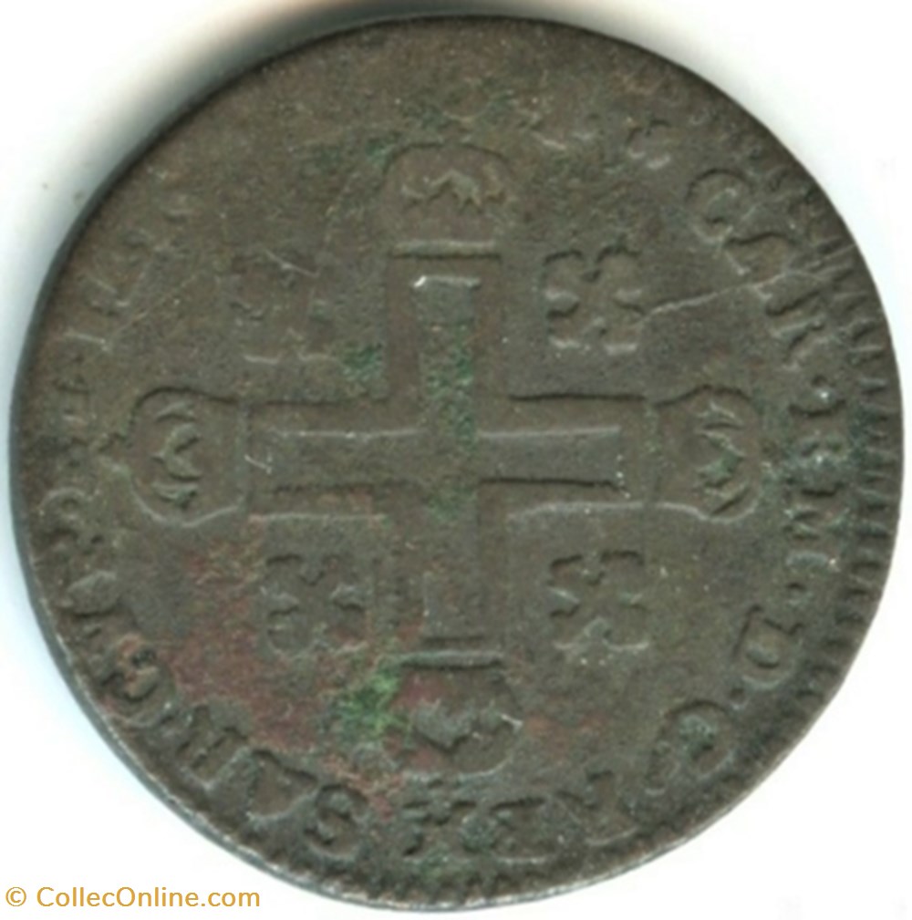 1734 Royaume de Sardaigne, Soldo - Charles-Emmanuel III de Savoie 3 monnaies monde italie 1734 royaume de sardaigne soldo charles emmanuel iii de savoie