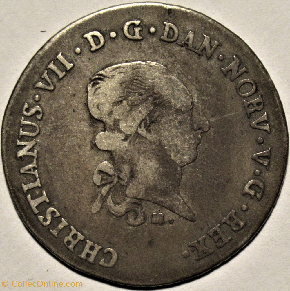 1/3 Speciestaler 1789 Duchies of Schleswig & Holstein, Christian VII of Denmark monnaies monde danemark 1 3 speciestaler 1789 duchies of schleswig holstein christian vii of denmark