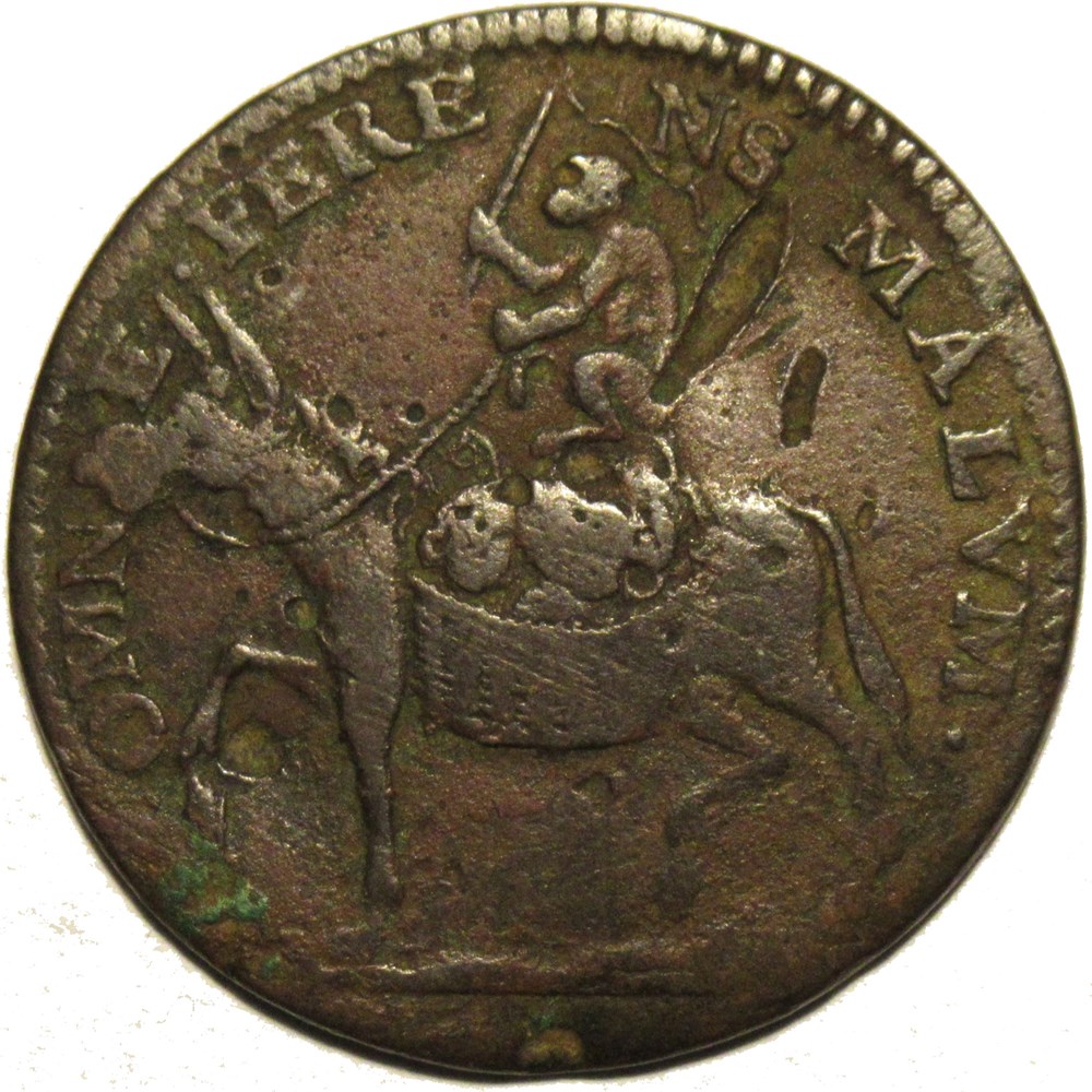 Louis XIV - 1660 Jeton - Héros populaire “Lustucru” monnaies paranumismatique jetons poids louis xiv 1660 jeton heros populaire lustucru