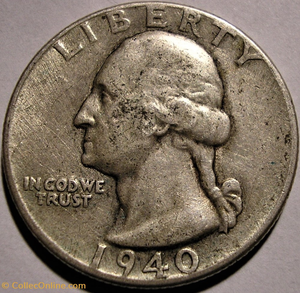monnaie monde etat uni 1940 quarter dollar