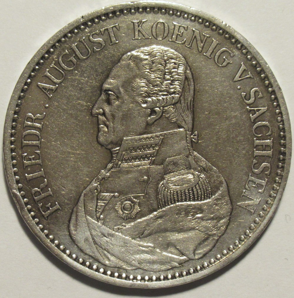 Friedrich August I - Conventionsthaler 1827 - Kingdom of Saxony monnaies europe medievale saint empire romain germanique friedrich august i conventionsthaler 1827 kingdom of saxony
