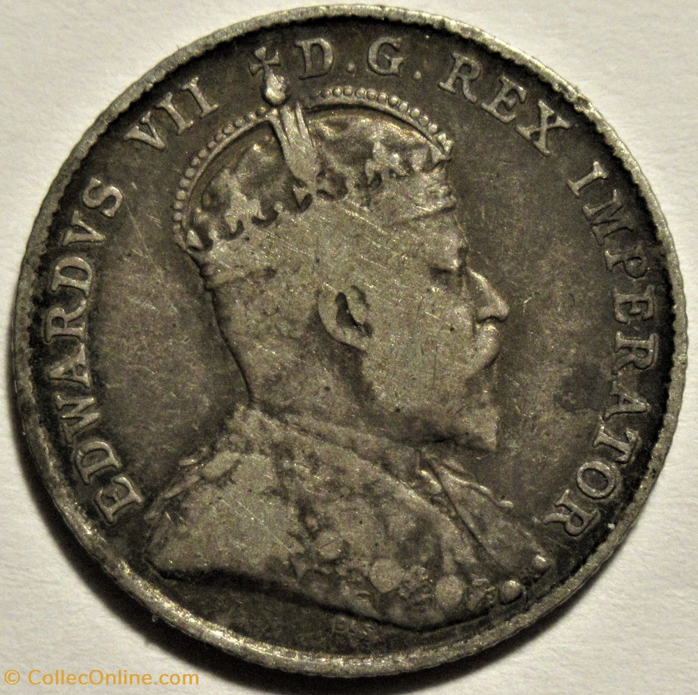 Edward VII - 10 Cents 1910 monnaies monde canada edward vii 10 cents 1910