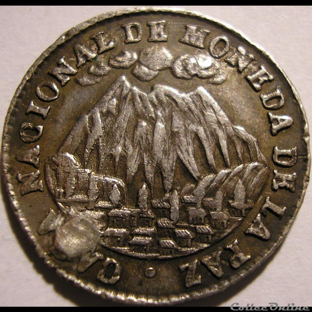 1853 La Paz - Médaille Hôtel de la Monnaie - M.I. Belzu Pdt 2 monnaies monde bolivie 1853 la paz medaille hotel de la monnaie m i belzu pdt