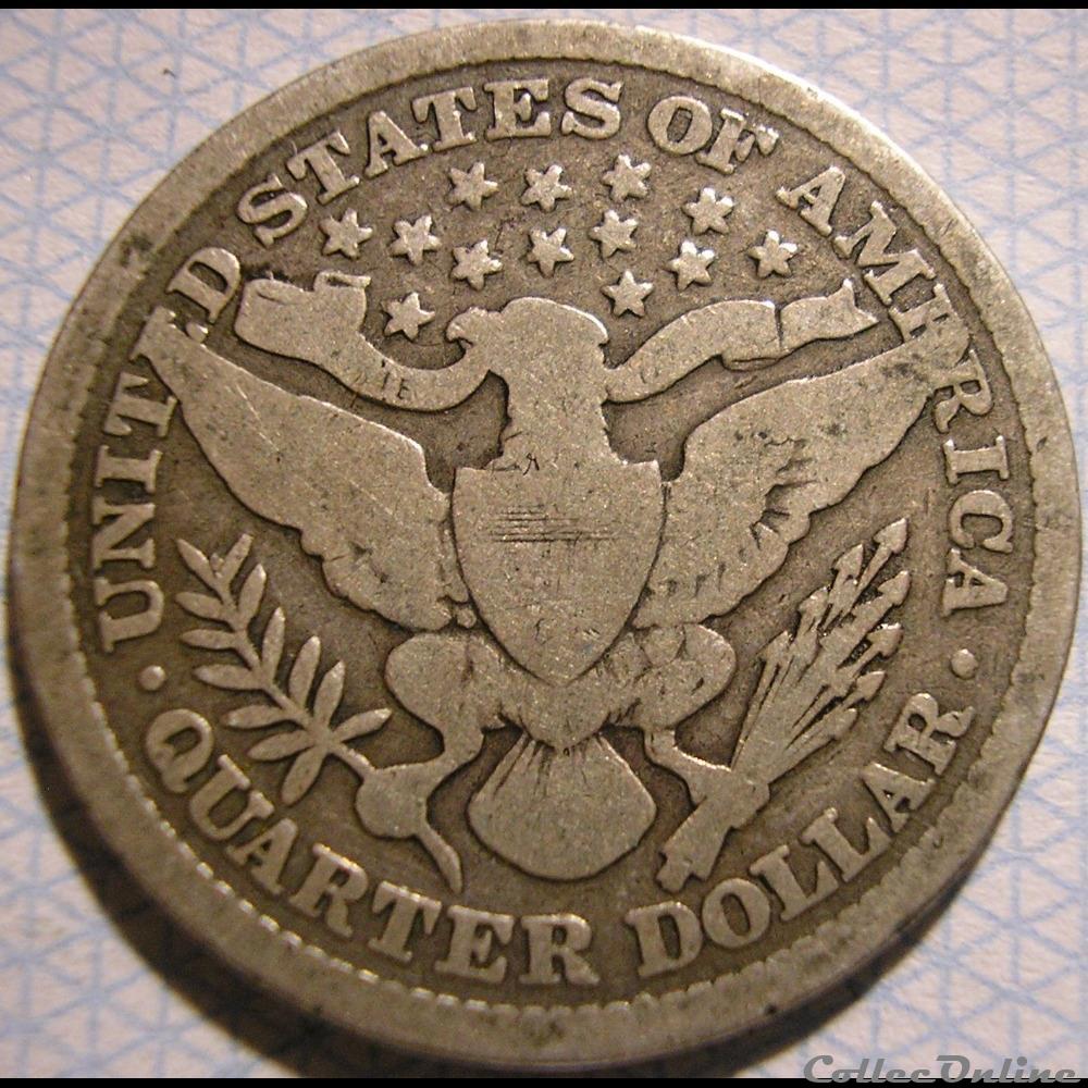 1895 Quarter Dollar monnaie monde etat uni 1895 quarter dollar