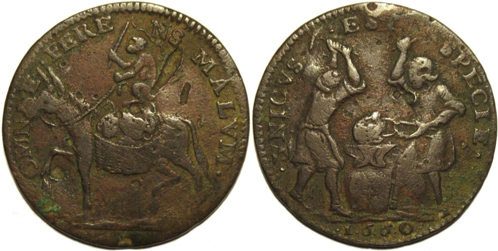 Louis XIV - 1660 Jeton - Héros populaire “Lustucru” monnaies paranumismatique jetons poids louis xiv 1660 jeton heros populaire lustucru