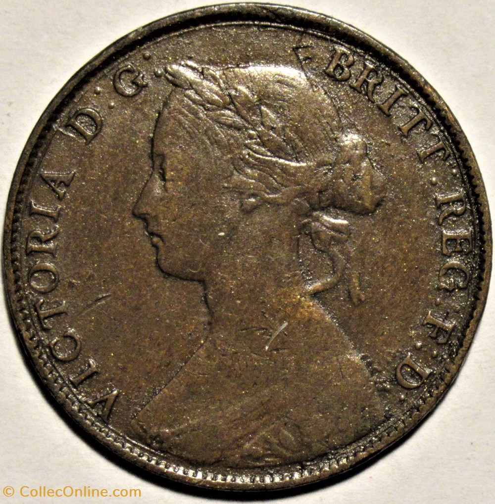 Victoria - Half Penny 1861 - Great Britain (var) monnaies monde royaume uni victoria half penny 1861 great britain var