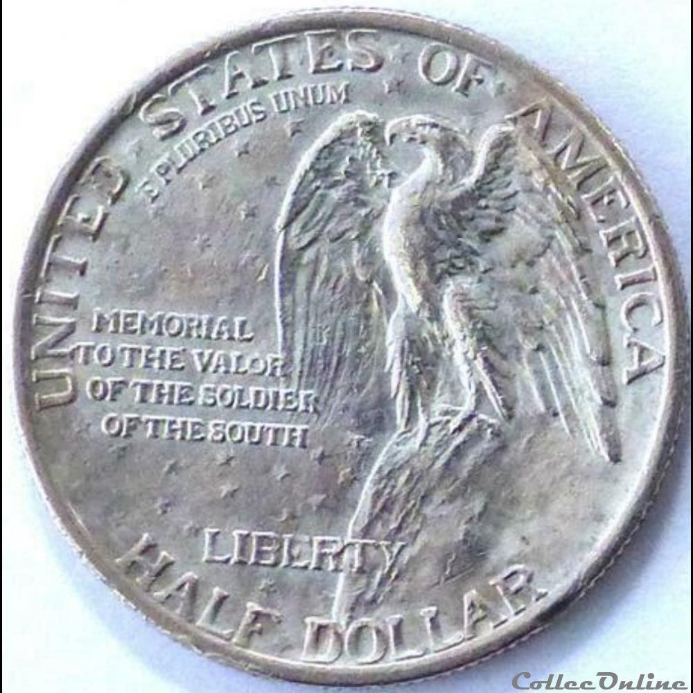 Stone Mountain Memorial, 1925 Half Dollar monnaies monde etats unis stone mountain memorial 1925 half dollar