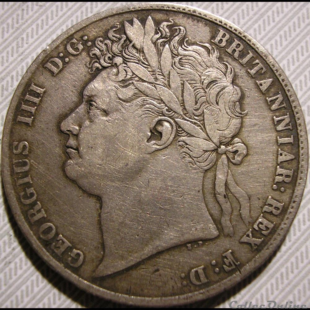 George IV - Half Crown 1823 monnaie monde royaume uni george iv half crown 1823