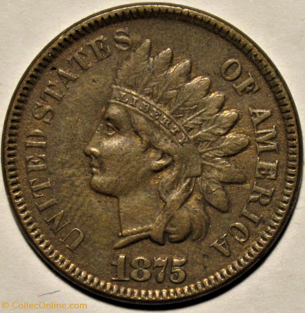 monnaies monde etats unis 1875 one cent