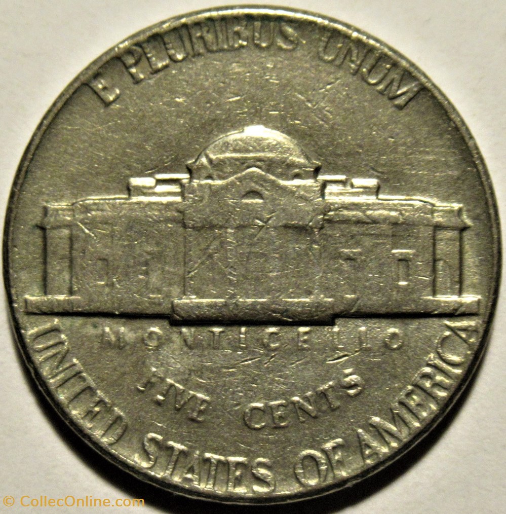 1974 Five Cents Jefferson, Philadelphia - Doubling 3 monnaies monde etats unis 1974 five cents jefferson philadelphia doubling